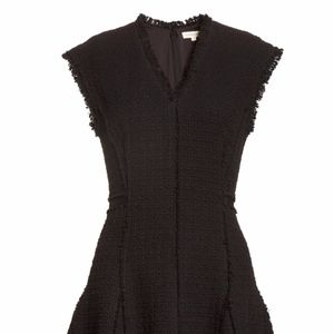 Rebecca Taylor V-Neck Tweed Dress